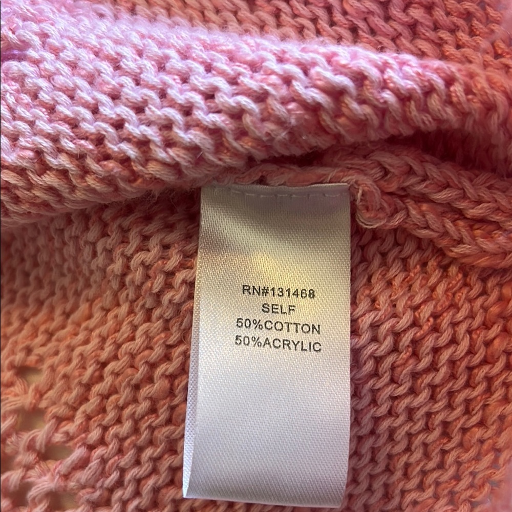 Fate Pink Crew Neck Top with Lacy Knit - Picture 5 of 5